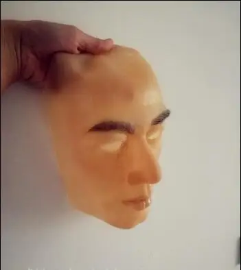 100% Handmade Silicone Sexy And Sweet Half Female&Male Face Mask Ching Crossdress Mask Crossdresser Doll Realistic Skin Mask Toy