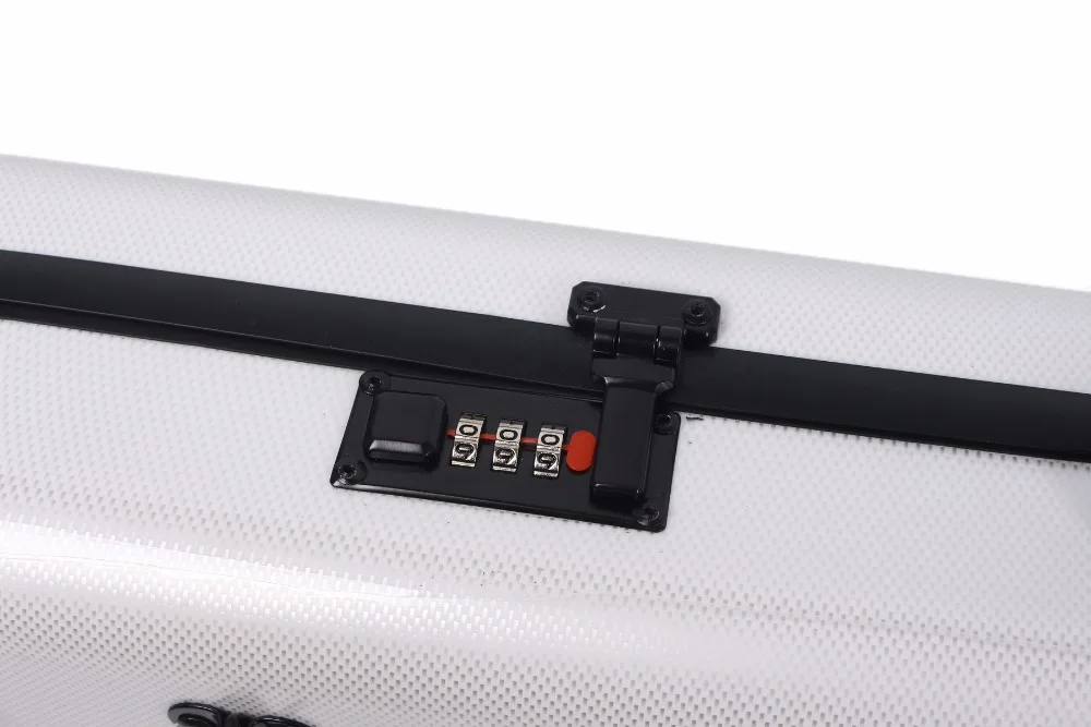 Violin/Viola Case Mixed Carbon Fiber Adjustable Size Double Violin case white