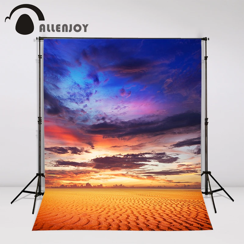 Allenjoy Vinyl photo studio Background Desert sky color landscape backdrops fotografia photographic paper