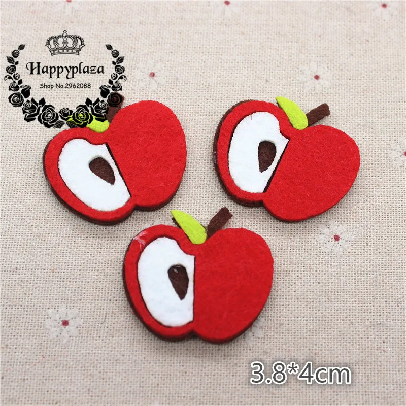 10pcs Non-woven Fabric Fruits/Vegetables/Poached Egg Applique Patches Felt Accessories DIY Craft Scrapbooking