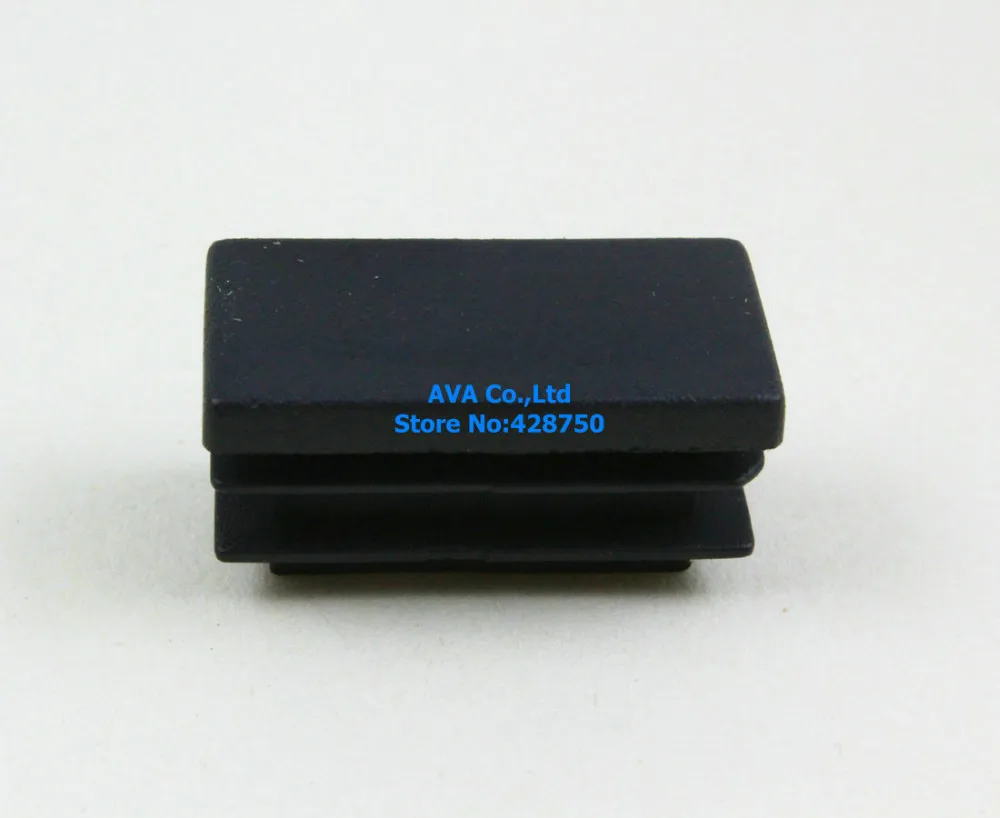 20 Pieces 15x30mm Rectangle Plastic Insert Cap Tube End Cap