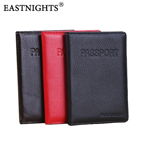 

EASTNIGHTS genuine cow leather high quality brand travel passport holder card case passport protective sleeve passport cover 959