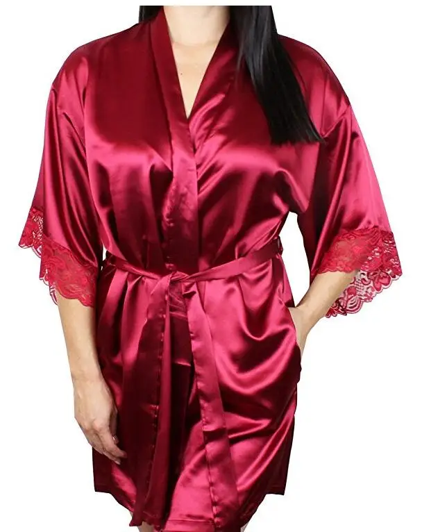 women\'s autumn style sexy lace bathrobes high quality real silk robe nightwear sleepwear temptation home wear female robe badjas