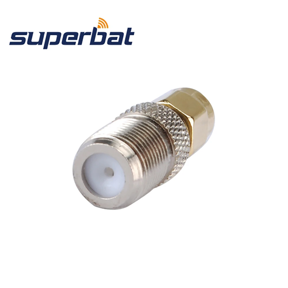 Superbat RP-SMA Male to F Type Female Straight RF Coaxial Connector Adapter