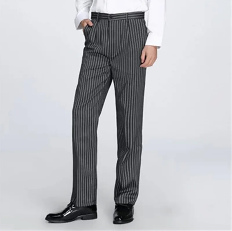 2017 Newest hotel food service Free Shipping autumn Cook pants work pants checked striped chef pants unisex chef trousers