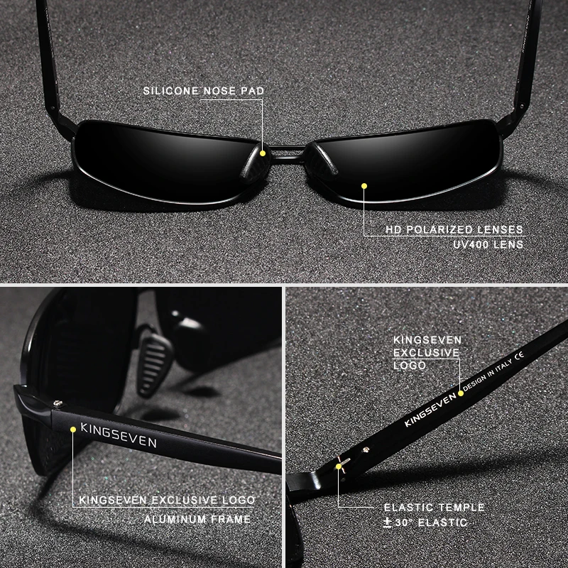 KINGSEVEN 2021 Nhôm Thương Hiệu Thời Trang Nam Nữ Kính Mát UV400 Bảo Vệ Kính Chống Nắng Nam Cho Lái Xe Oculos