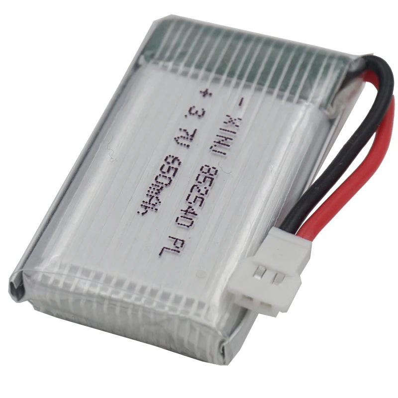 Charger + 2Pcs 3.7V 650MAh 25C Rechargeable Polymer Li Lipo แบตเตอรี่852540สำหรับ Huajun W609-9 W609-10 SYMA x5S-โดรนบังคับ FPV
