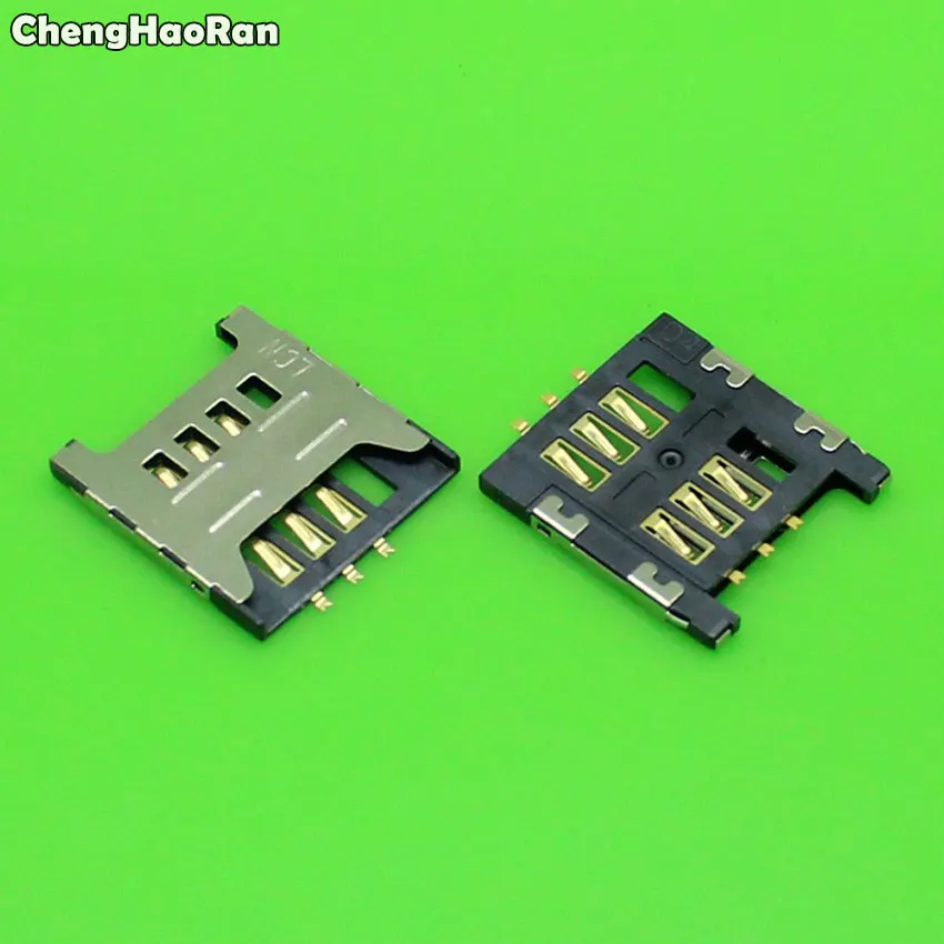 ChengHaoRan 2-10pcs Sim Card socket Slot Holder Tray Replacement Parts for Samsung GT E1200M E1200 I519 I939D I939i