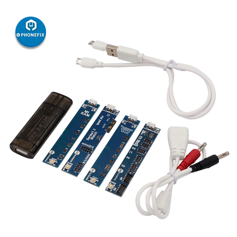 Placa de activación de batería de RL-909C con probador de pantalla Digital USB, carga rápida para iPhone 8/8 Plus/X/XR/XS/MAX, para teléfono Android