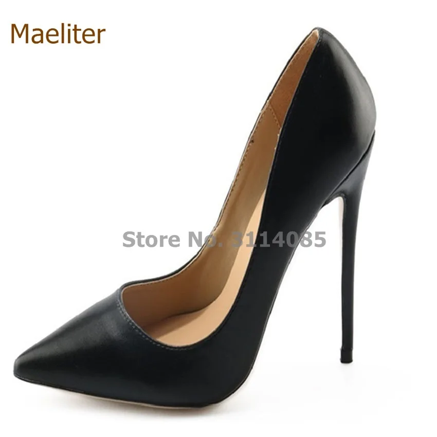 

Gorgeous Women Slip-on Shallow Cut Dress Pumps Black Pointy Toe Stylish Dress Shoes Designer Plus Size Stiletto Heels Dropship