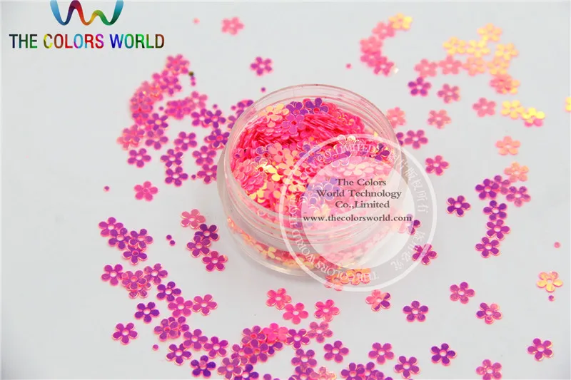 SMH5-6 Verbazingwekkende Glitter Pailletten Bloem vorm pailletten voor nail Art of DIY decoratie