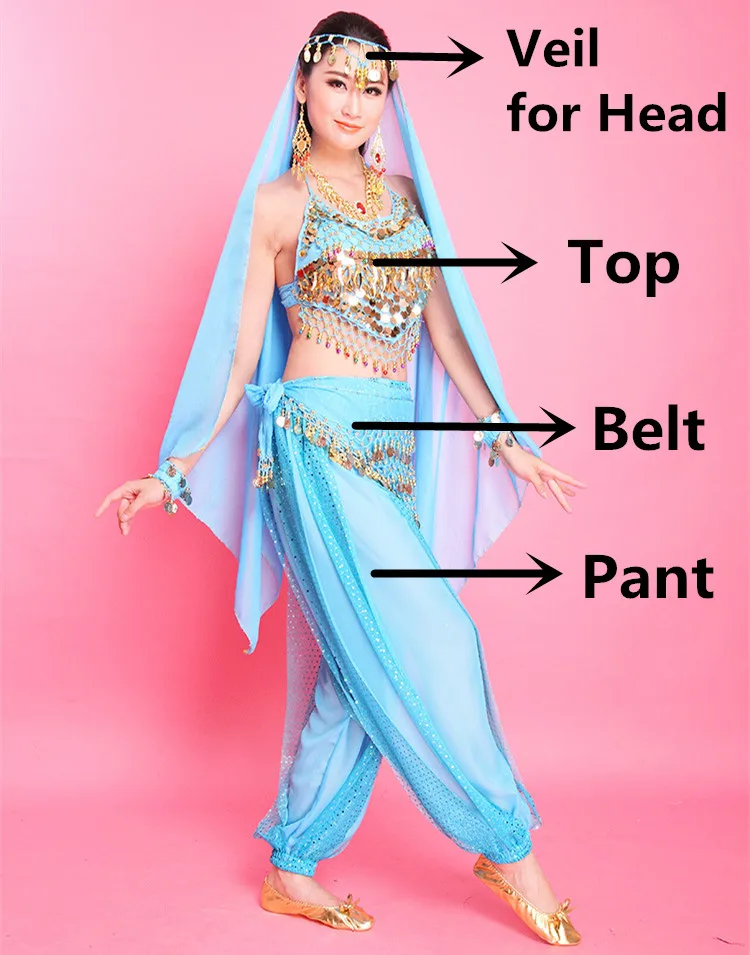 6 Colors Belly Dance Costume Set Women Performance Wear Indian Dress Bollywood Costume High Quality Belly Dance Set