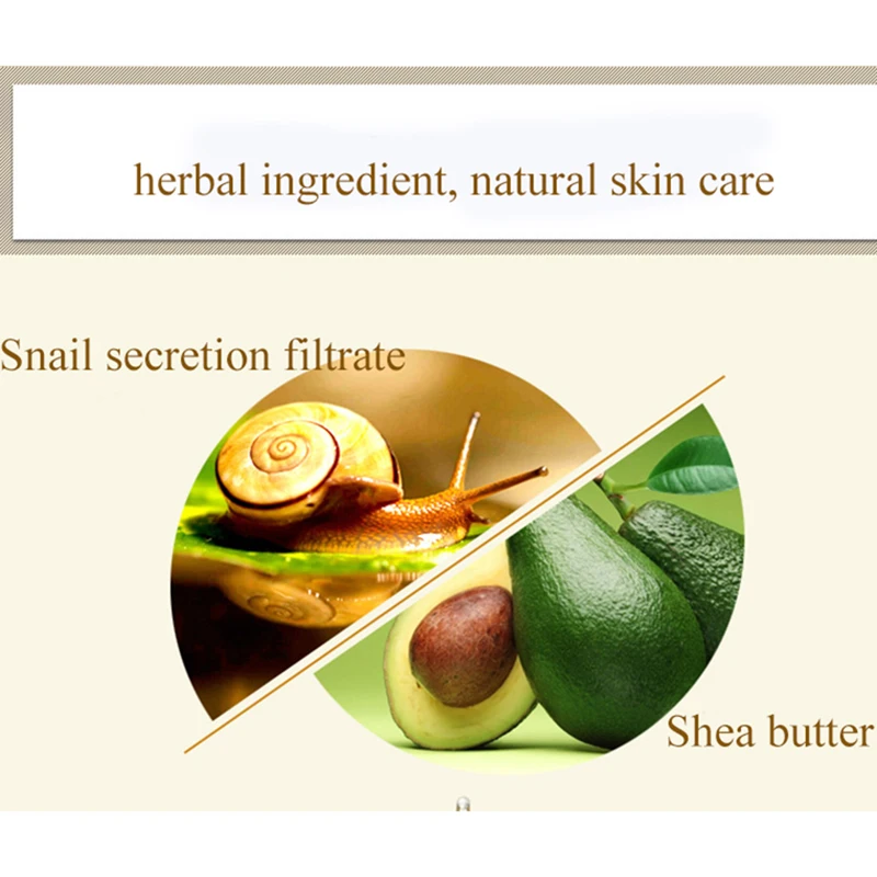 50G Snail Essence ครีมบำรุงผิวหน้า Moisturizing Oil Control กระจ่างใส Tender Face Lighten ขาวนุ่ม Repair Skin Care