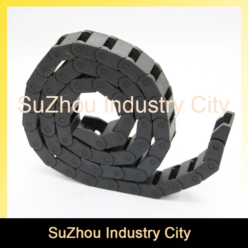 10x10mm L1000mm Plastic Cable Drag Chain Wire Carrier with end connectors plastic towline CNC Mill Router Machine  non opening