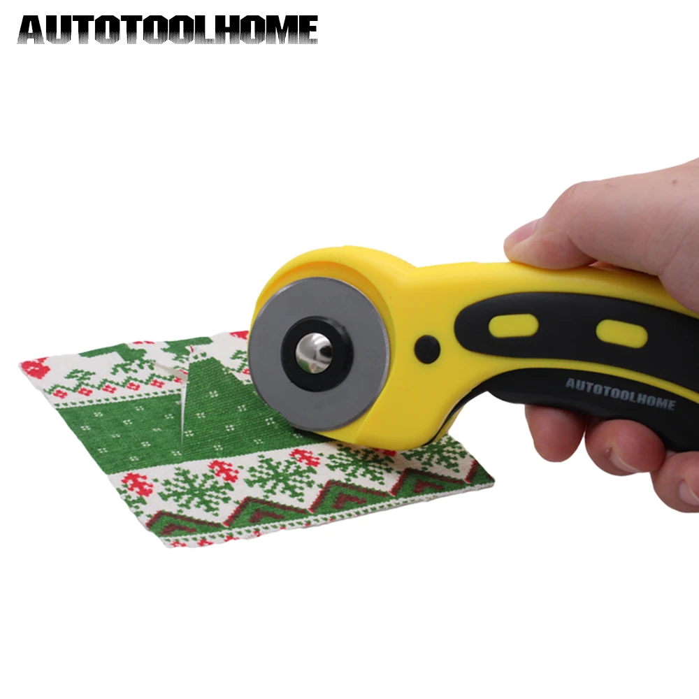 Autotolhome-شفرات دوارة 45 مللي متر ، قماش مرقع ، قاطع دائري فولاذي ، خياطة اللحف ، يناسب Olfa Fiskars ، 5 قطعة