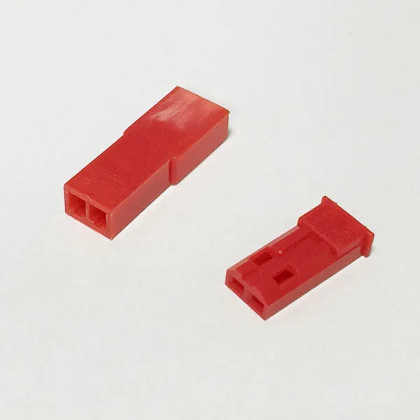 10 SÄTZE JST 2-Pin Stecker, Buchse Stecker auf ROT Farbe mit Crimps