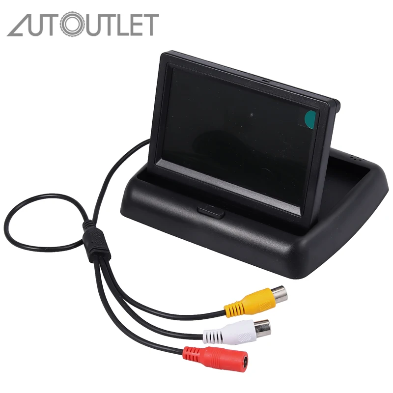 AUTOUTLET Radio 170 Degree LED IR Reversing Camera License Plate Parking NTSC System Camera For Vehicles, Vans Car