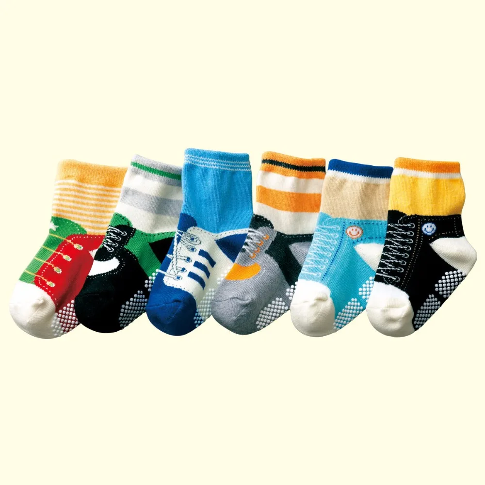 2021 Boys socks Anti-slip Baby Girls Sock First Walking Foot Cover Children Socks casual Girl Shoe