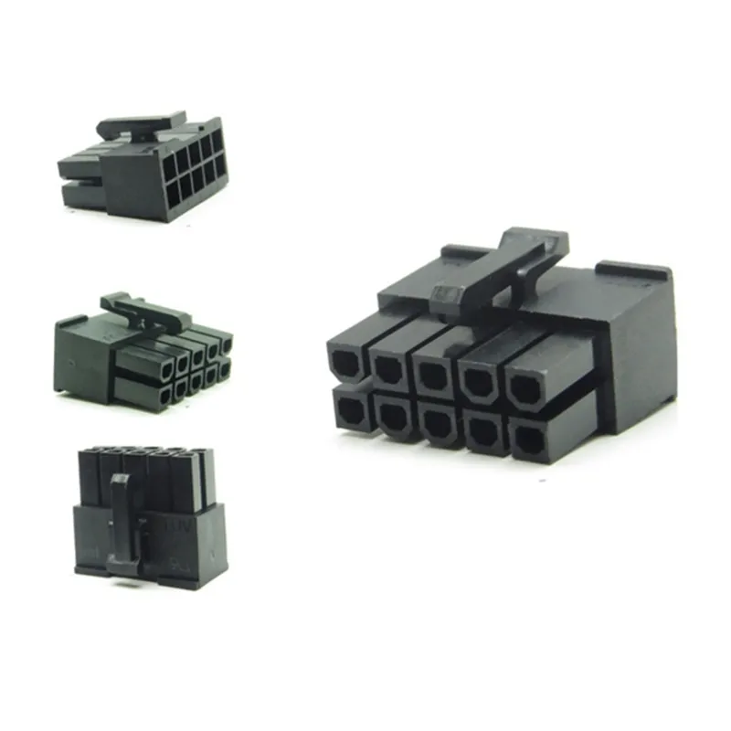 Angitu-Corsair Powerケーブル5557用モジュールハウジングコネクタ,黒,白,modding-2pcs個