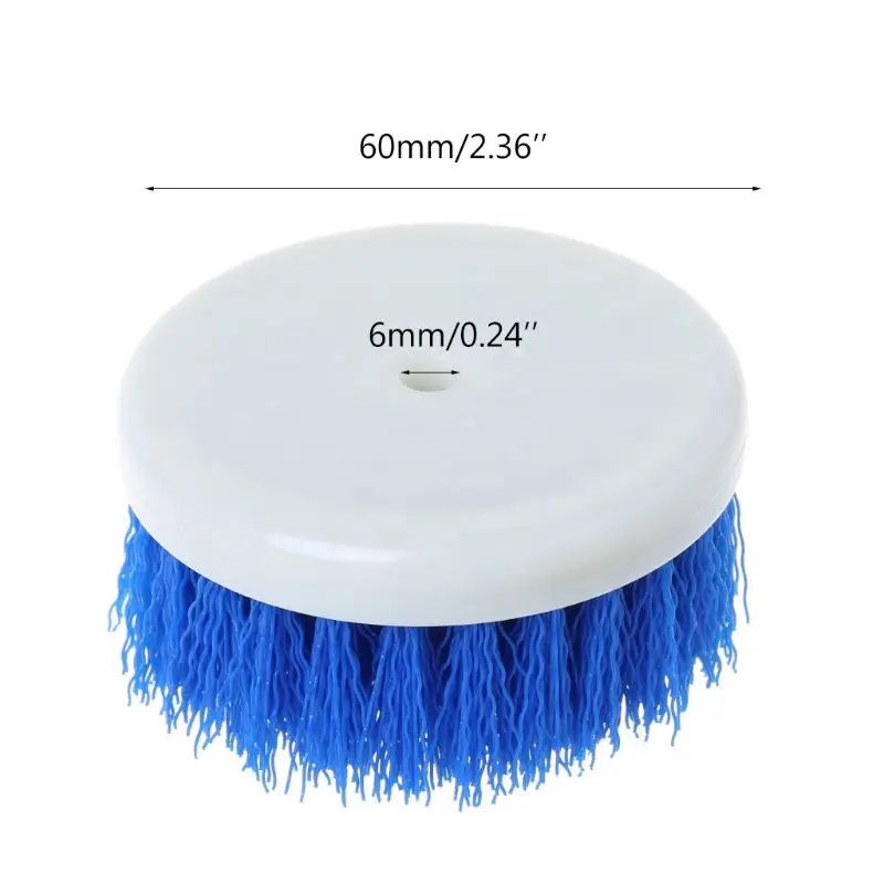 60mm Drill Powered Scrub Drill Brush Head For Cleaning Ceramic Shower Tub Carpet F5H6