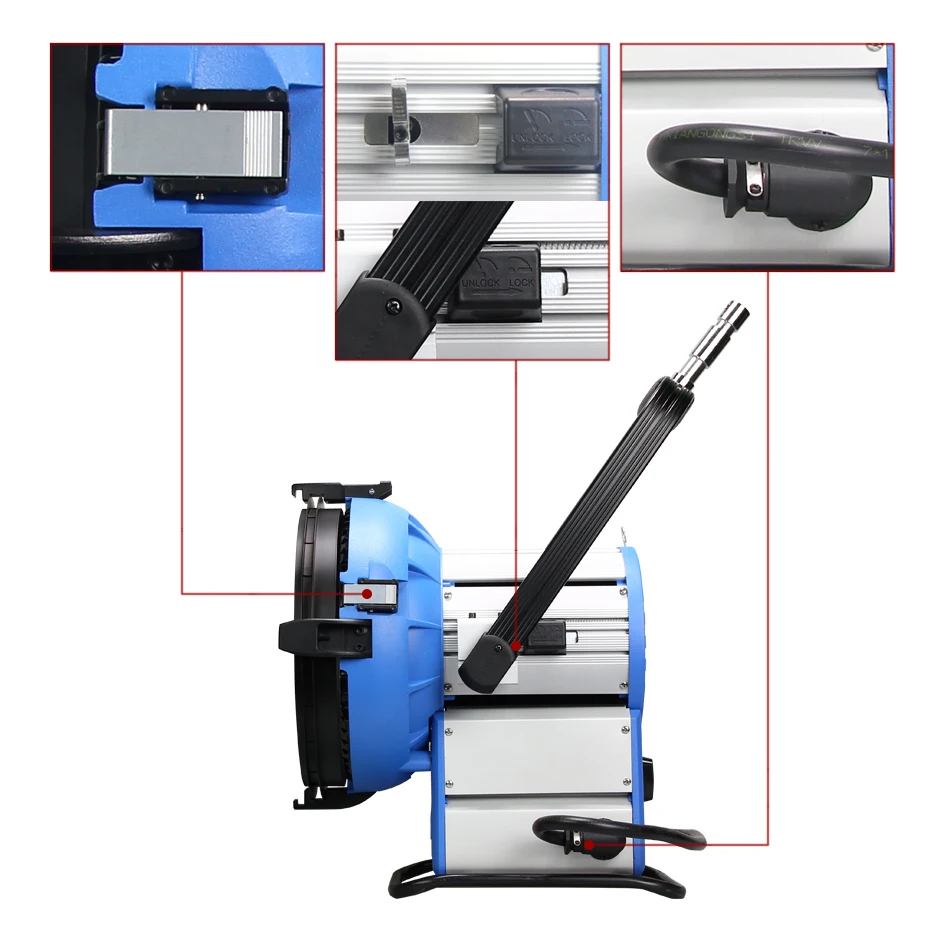 ALUMOTECH 1800 Вт HMI PAR LIGHT для корейского освещения d Включает светильник ильник + балласт + кабель 7 м + одна лампа