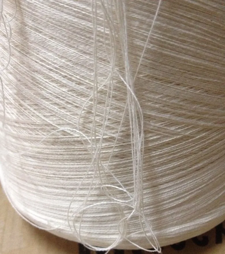 15 KGs 100% Cotton Yarn For Sewing Weaving Knitting Or Clothes Thread  20 S/2 Natural White Combed Eco-Friendly Wholesale