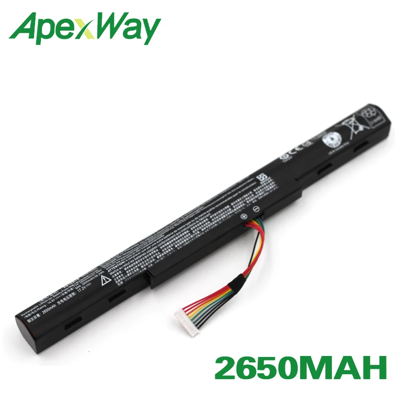 ApexWay 4 cells AS16A5K AS16A7K  AS16A8K For Acer E 15 Aspire E5-575 E5-575TG E5-774 774G E5-575G