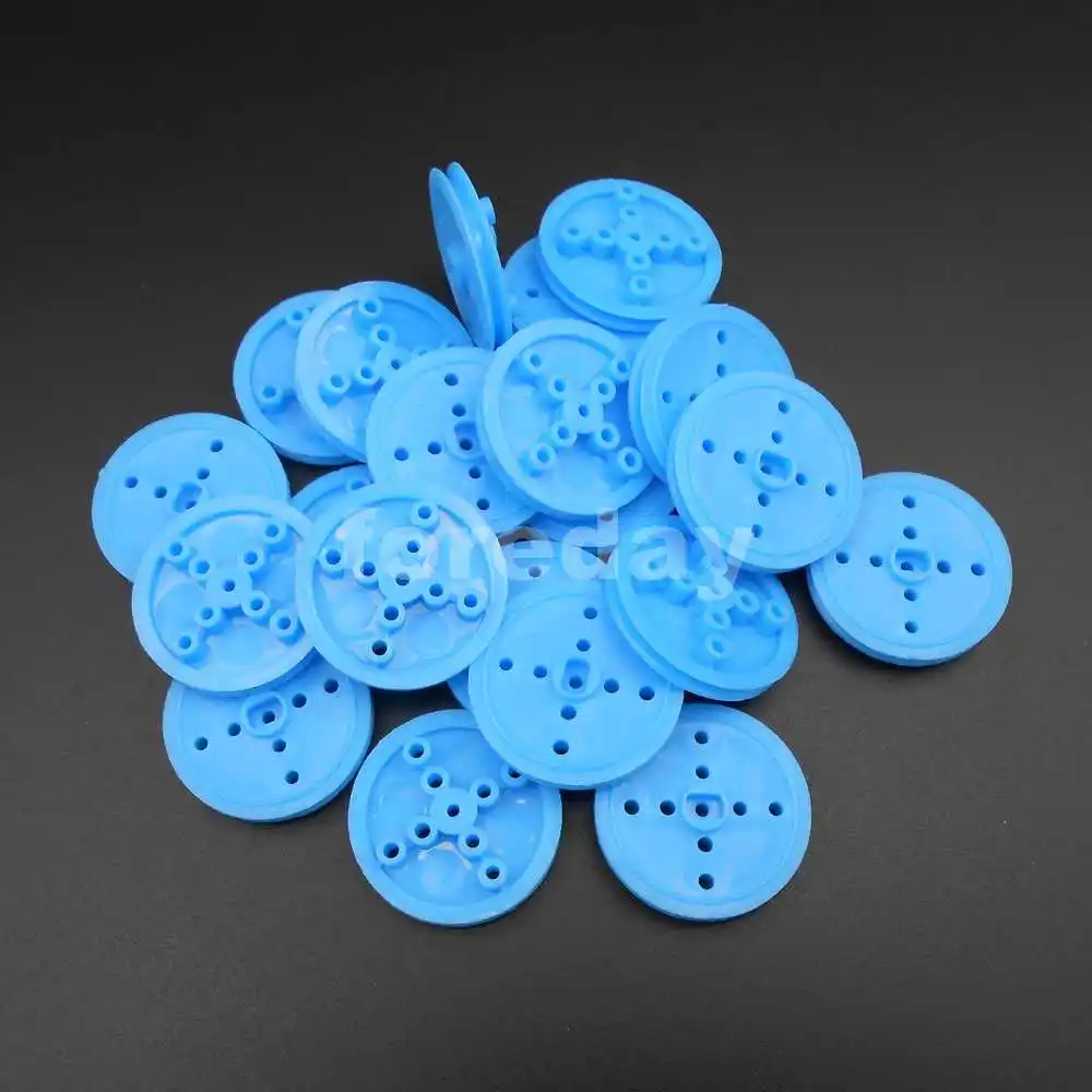 20PCS X DIY Pulley Plastic Gears Toy Wheels Concave Dia.30mm TH=4mm Aperture: 2MM ( 1.95mm ) Blue Pulleys 20PCS/LOT *FD356X20