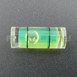 20pcs 8*20mm Plastic tube level  protractor Acrylic Bubble level Circular spirit level vial