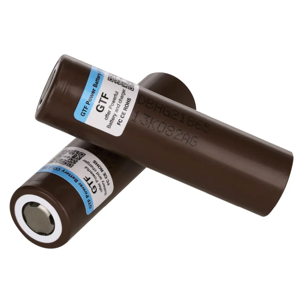 GTF 4 Buah HG2 18650 3.7V Baterai 3000Mah Baterai Isi Ulang untuk Produk Elektronik 30A Debit + 1Pc 18650 Kotak Baterai