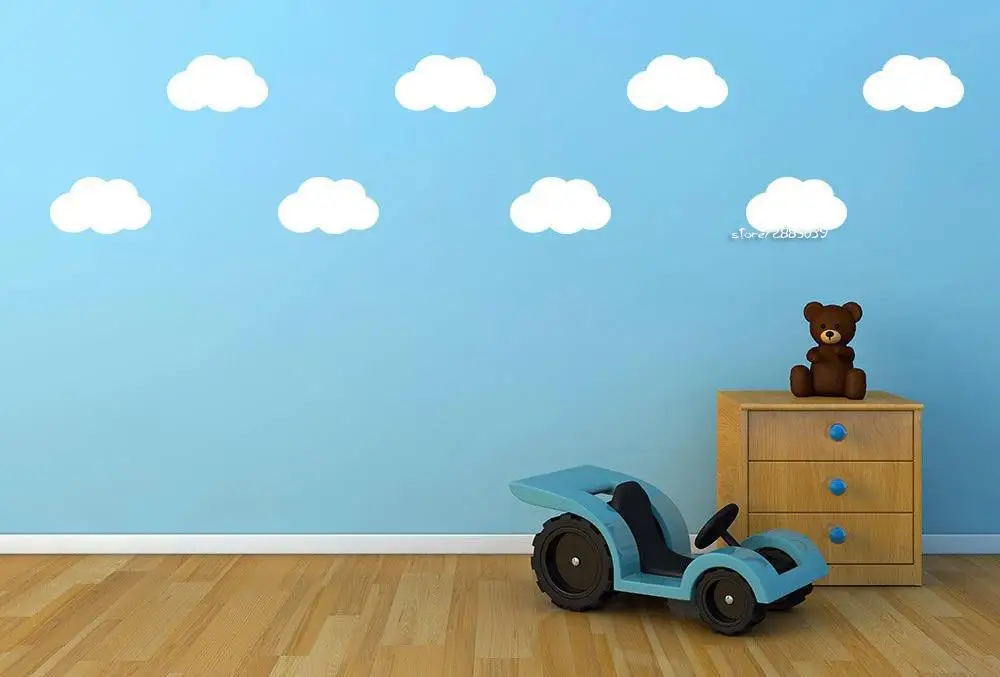 

Clouds Pattern Mini Wall Stickers Removable Wall Decals Decor Boys Kids Room Wallpaper Home Design Wall Tattoo Poster SA648