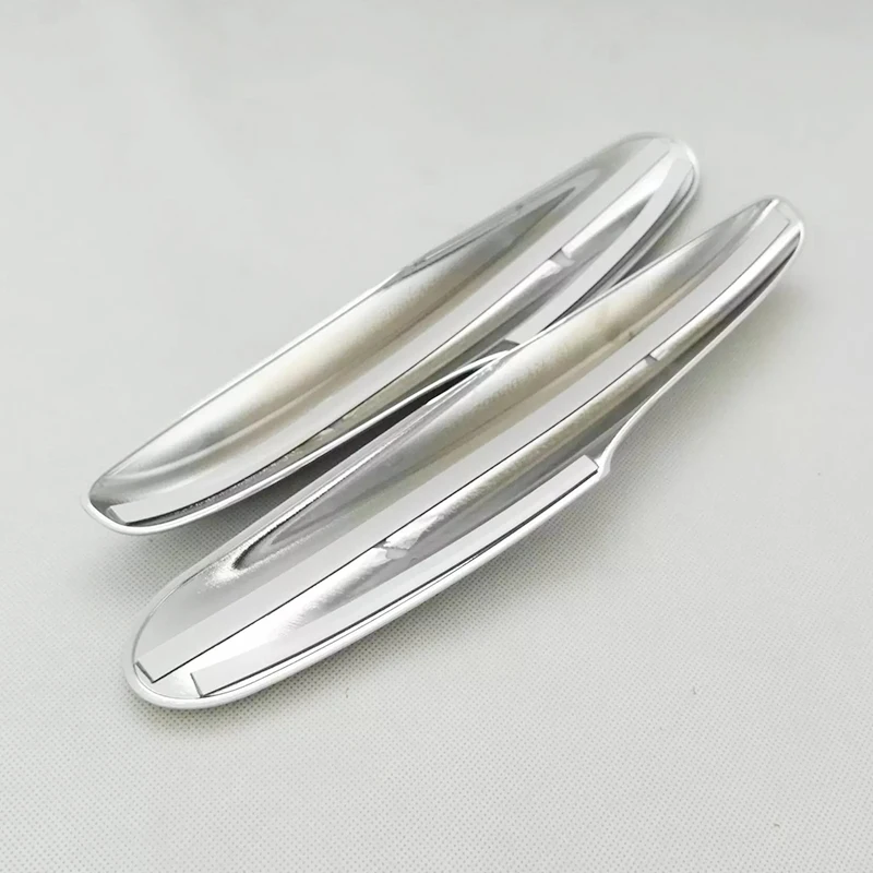 For Chevrolet CAVALIER 2017 2018 2019 ABS Chrome Car front fog lamp eyebrow frame panel Cover Trim Car Styling accessories 2pcs