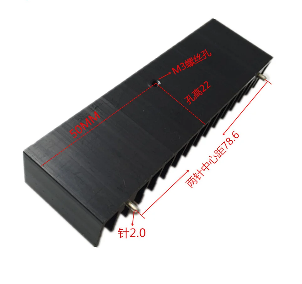 Aluminium  Profile 30*100*18MM Mother board IC Heatsink Triode Mos Tube Voltage Radiator Custom Opening,Digging,Oxidation Fin