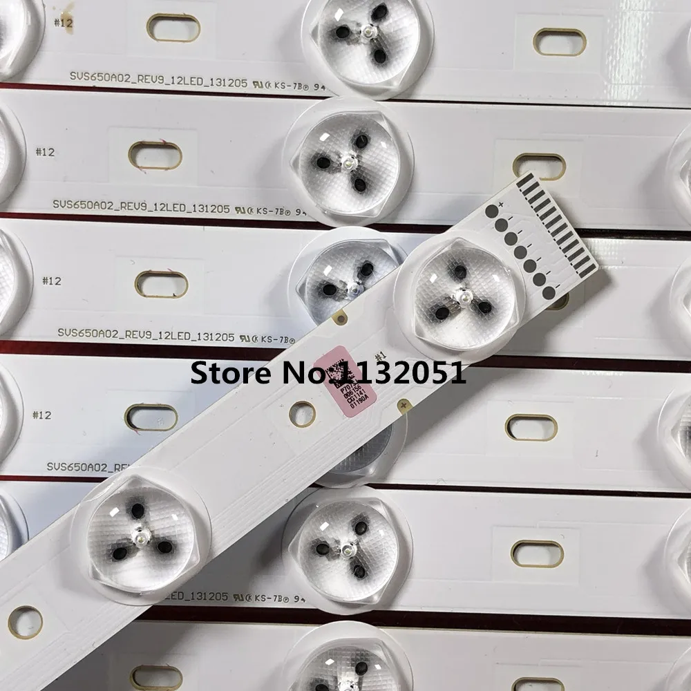12 Buah Strip Lampu Latar LED untuk 65PUS9809/12 LTA650FJ01-G01 G02 Pian