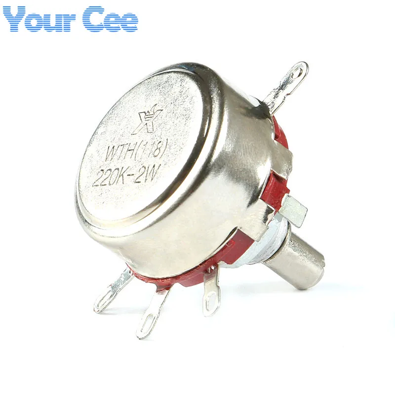 WTH118 1A потенциометр 2 Вт 220K переменный резистор Сопротивление DIY Электронный