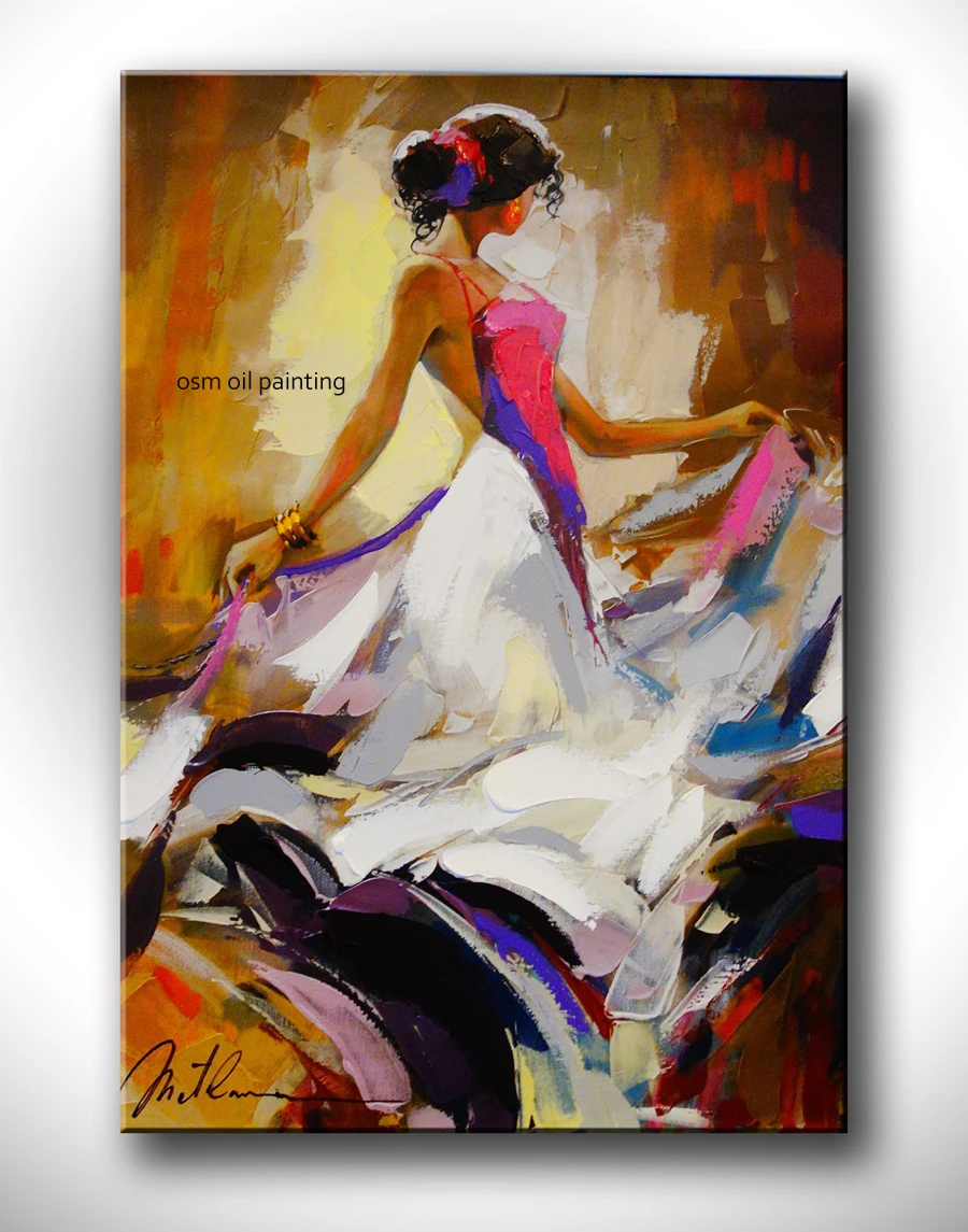 High Skill Hand Painted Modern Wall Decor Art Figure Oil Painting on Canvas Handmade Oil Painting Nude Sexy Lady Canvas Painting