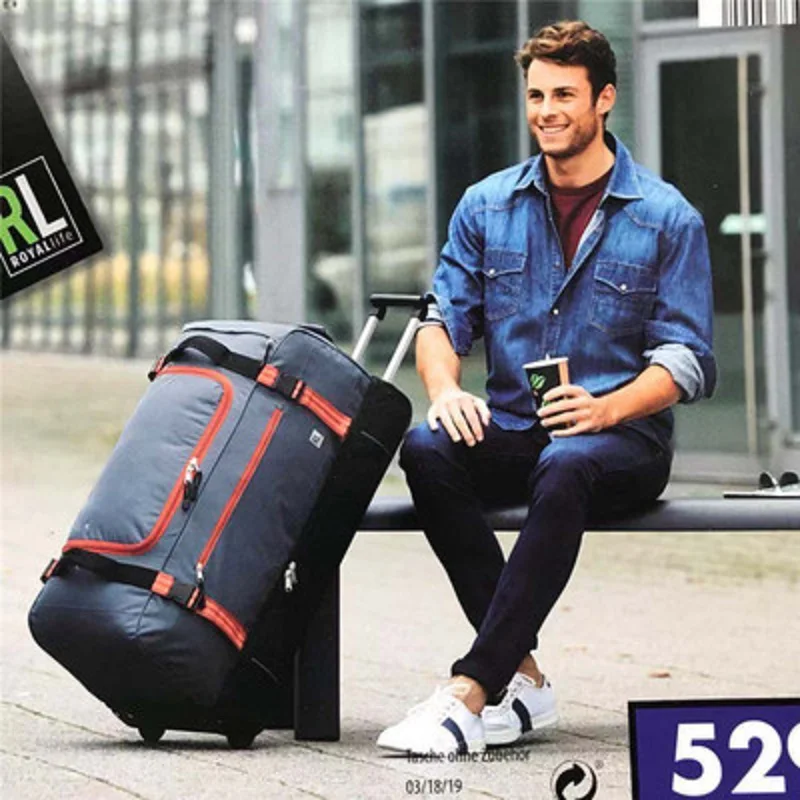 

High Quality For Long Trips Waterproof 30 Inch Large Capacity Oxford Rolling Luggage Bag Abroad Folding Trolley Suitcase