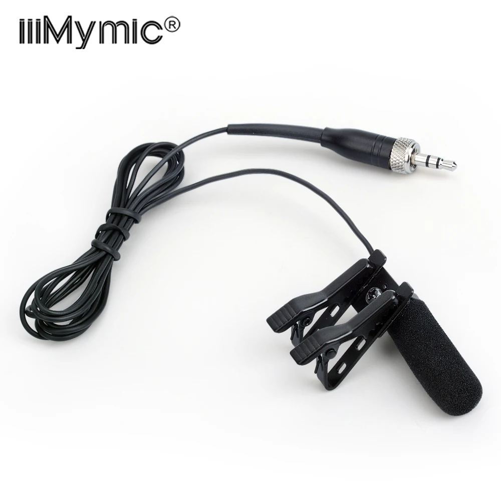 Long range Sound-absorbing !! Lavalier Lapel Microphone Condenser Mic for Sennheiser Wireless Transmitter 3.5mm lock Screw jack