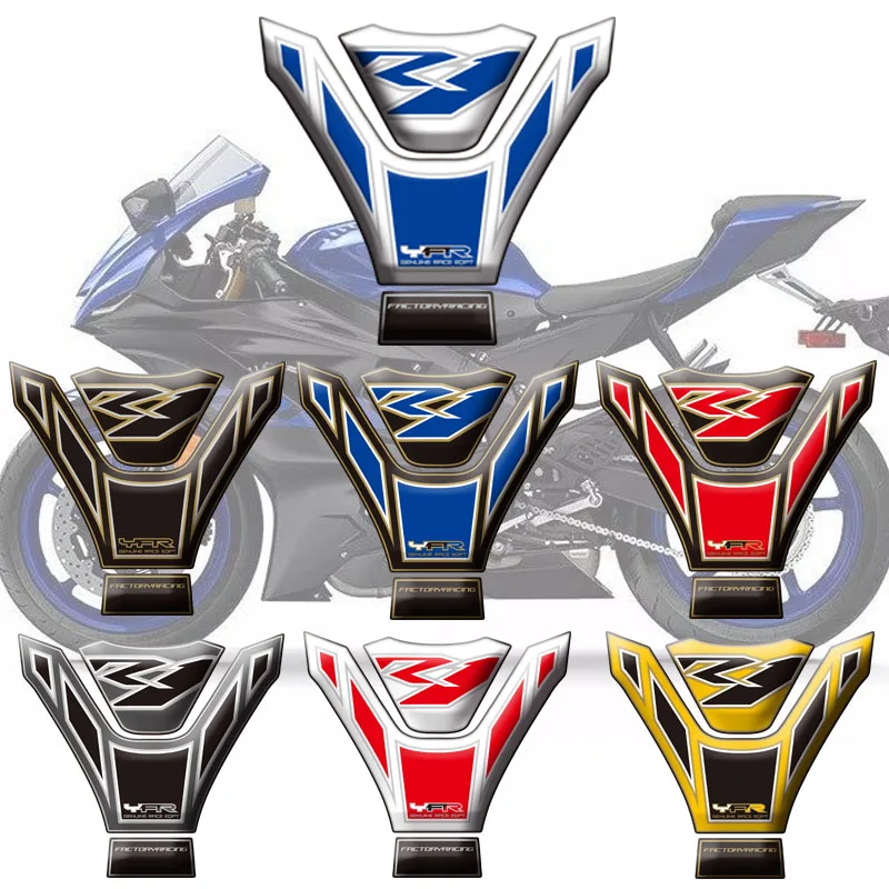 Hohe qualität Neue Motorrad 3D Emblem Tank Pad Schutz Aufkleber Aufkleber Tank Pad Protector Aufkleber Für Yamaha R1 2004 2005 2006