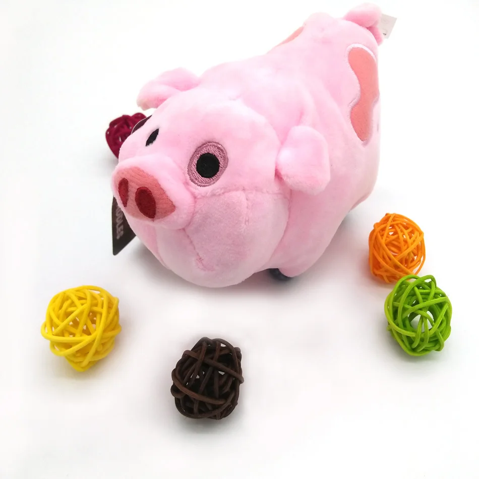 Free shiipping Original 16cm 1pcs Gravity Falls Pink Pig Waddles Plush Toy with tag patch for birthday gift