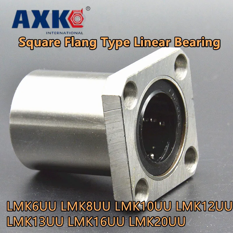 Free Shipping 4pcs Lmk6uu Lmk8uu Lmk10uu Lmk12uu Lmk13uu Lmk16uu Lmk20uu Square Flang Type Linear Bearing For 3d Printer Part