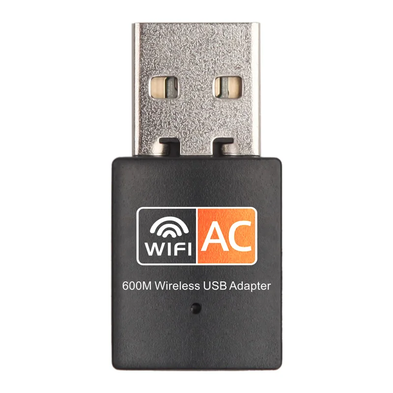 600Mbps 2.4GHz 5GHz Dual Band USB Wireless Network Card Wi-Fi Dongle Ethernet Adapter