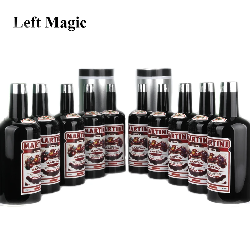 Multiplying Bottles 10 Bottles Black Magic Trick Stage Magic Props Close Up Mentalism Illusion Classic Toy