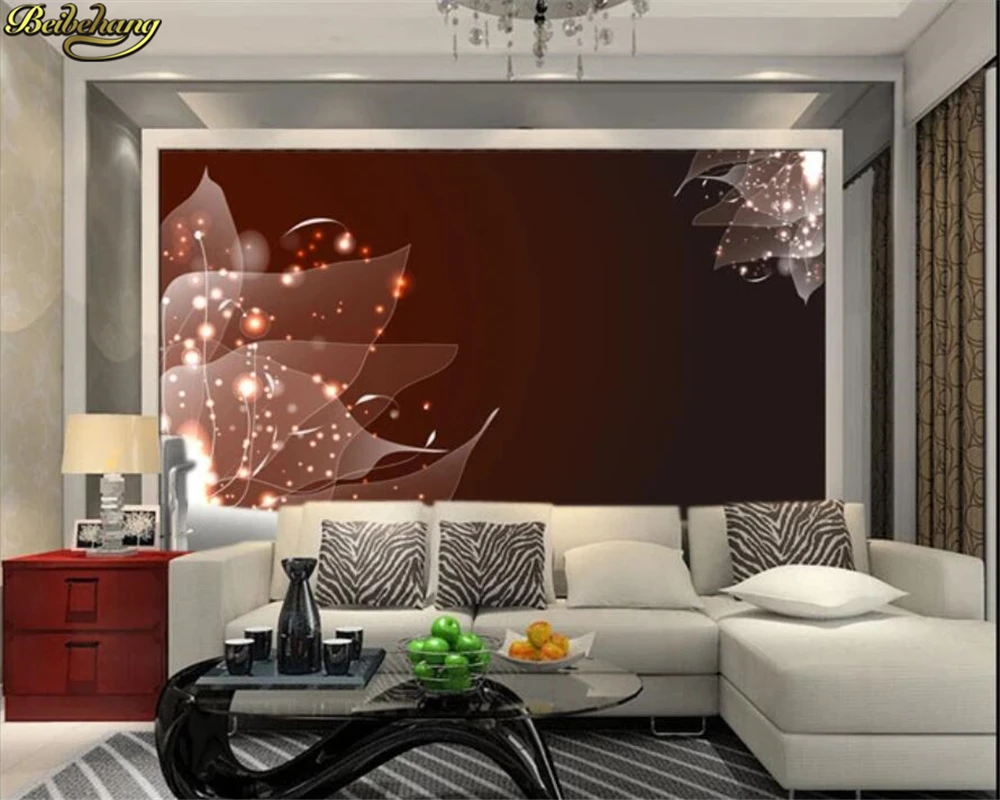 beibehang flower Papel De Parede Para Waterfall Tv Background Large Mural Sofa Stereoscopic Photography Landscape Wallpaper