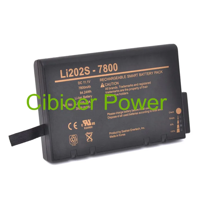 LI202S-7800,LI202S-78A Battery Replacement For Blease Mcare300,Mcare 300D, Monitors mCare 300,Spacelabs 146-0127-00 battery