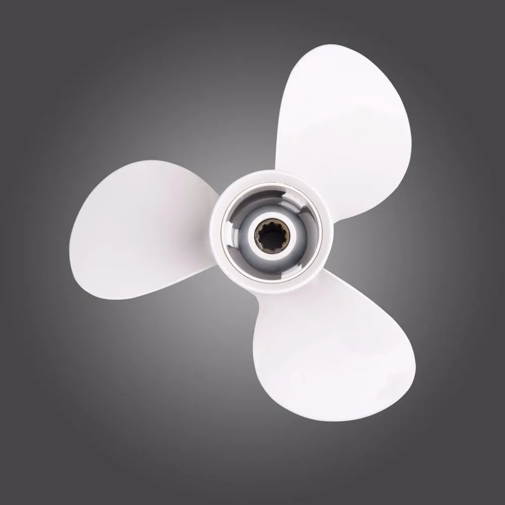 Brand New Aluminum Outboard Propeller 9 7/8x12-F For 25HP 30HP 61N 69P Yamaha Outboard Motor Engine 9 7/8 x 12 - F Boat Motor