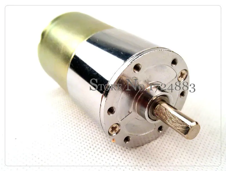 Moteur à Courant Continu 12V 10W 5 Tr/min (XD-37GB520) - Moteur à Engrenages