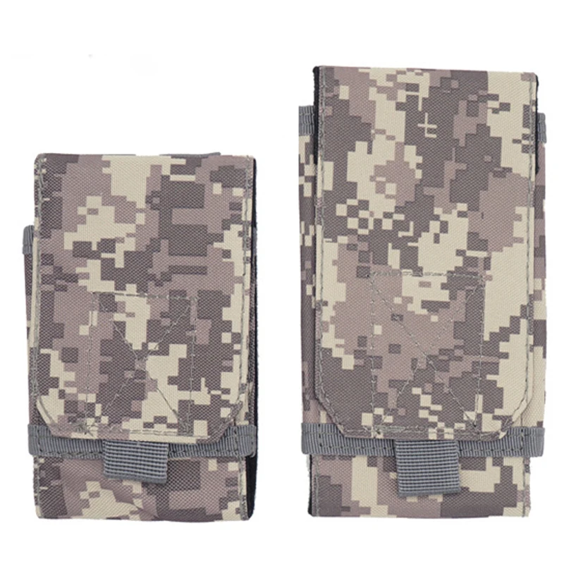 Sac de téléphone tactique de plein air, Camping randonnée, sac de Camouflage de l'armée, ceinture à boucle à crochet, étui pour téléphone portable, sac à dos de taille