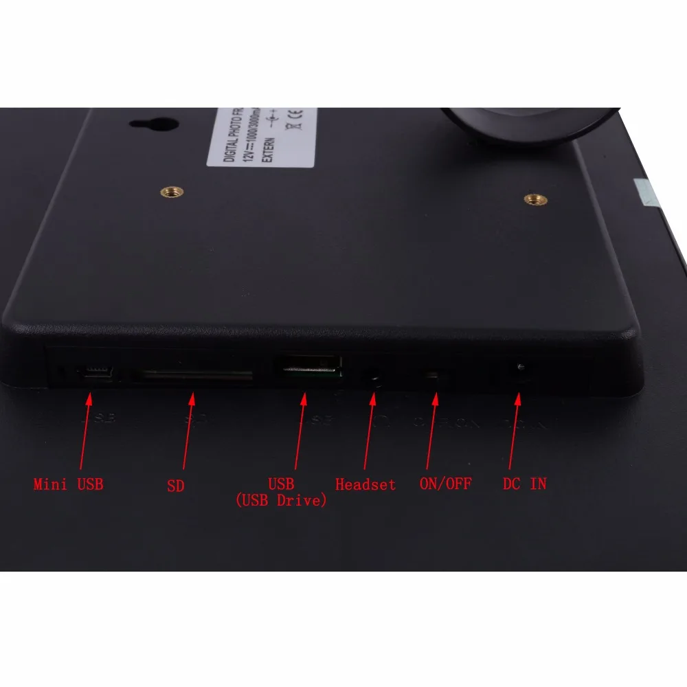 15 inch motion sensor body sensor touch buttons infront hd loop playback video picture player digital photo frame digital album