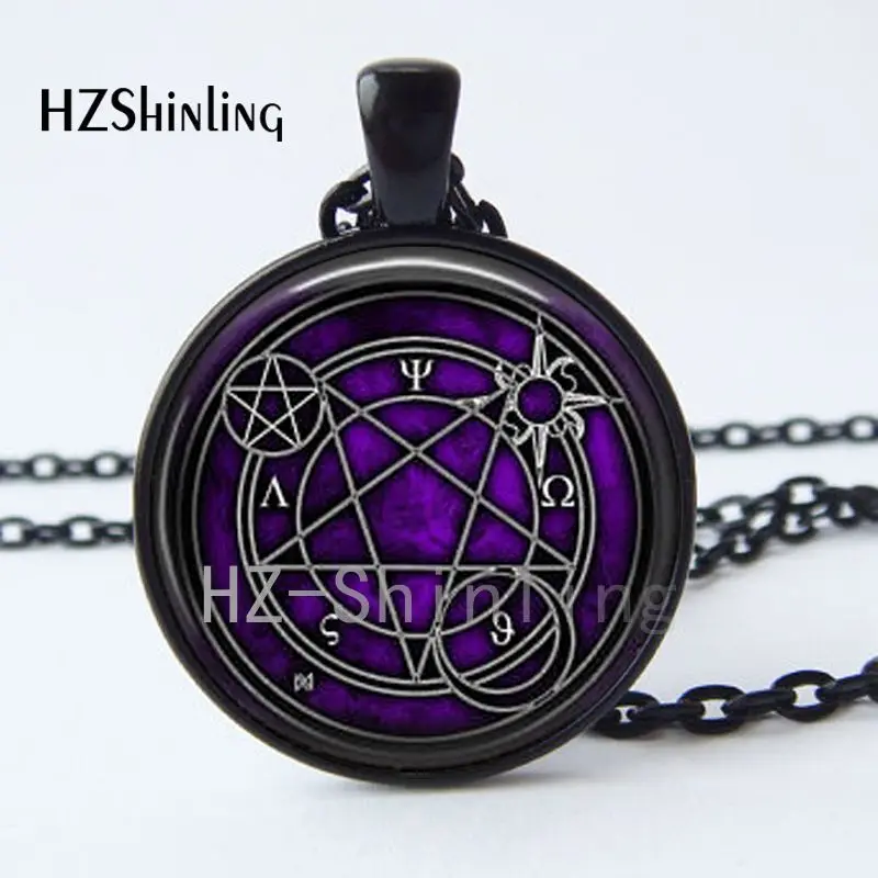 2017 New Arrival Alchemy Circle Pendant Necklace Transmutation Circle Human Full Metal Alchemist Lilith Art Photo Necklace HZ1